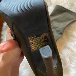 olive green knee high boots